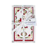Vischio Guest Napkins (Pack of 15) & Acrylic Holder Gift Set
